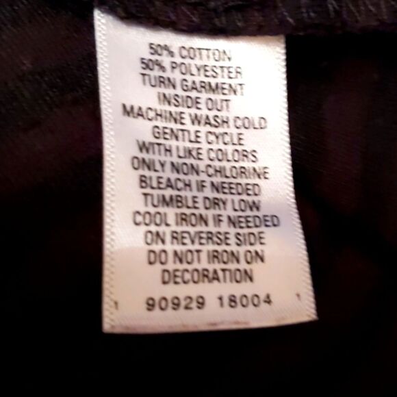 ELF on the SHELF Holiday Shirt Sparkly Black Stripe Stretch Cotton Tee Poly L - Picture 6 of 7